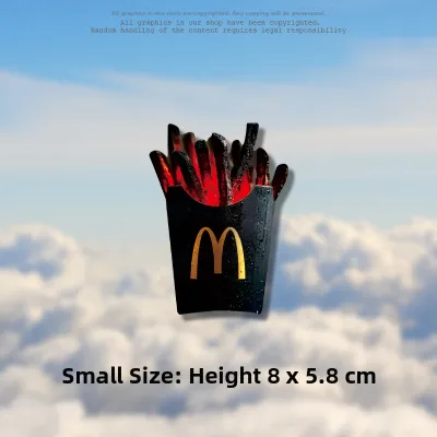 chapter byte | Creative Weird McDonalds Burnt Fries Car Decal