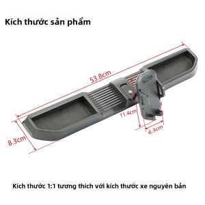 Giá Đỡ Điện Thoại Giá Để Đồ Xoay Được Cho Bảng Điều Khiển Trung Tâm Xe Jeep JL JLU Wrangler JT Gladiator 2024 2025 Màu Đen Phụ Kiện Lưu Trữ