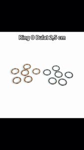 Ring O Bulat 25 cm Besi Tebal/ Aksesoris Kerajinan Tas Solid Black Nikel Gold