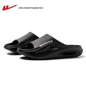 Warrior Mens Sporty Thick-Heeled Slip-Ons Anti-Slip Odor-Resistant Summer Outdoor Slippers Comfortable Casual Sandals
