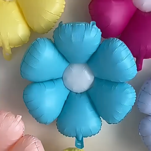 ลูกโป่งรูปเดซี่ สีแคนดี้ ไซส์ใหญ่ 71*71cm ลูกโป่งฟอยล์อลูมิเนียม สําหรับตกแต่งงานวันเกิดเด็ก