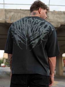 JIANSHENSHIJIAJIANSHEN | Loose Fit Big Size American Style Short Sleeve Outdoor T-Shirt