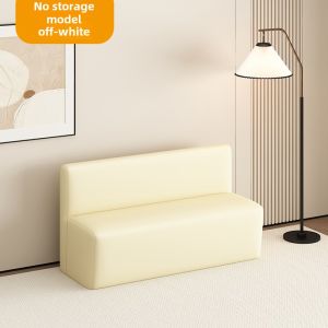 Accessible Luxury Shoe Changing Stool Storage Stool Cat Scratch Leather Backrest Sofa Stool Bed End Stool Storage Clothing Shoe Store Rest Bench