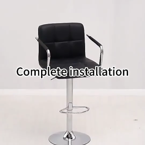 Bar Stool High Chair Counter Adjustable ，Upgraded Safety Air Rod 360° Degree Swivel Seat Modern Bar Chair