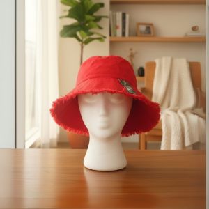Bucket HAT Topi Wanita Aksen Tali Super Lebar dari Cotton Cocok untuk Pantai & Gunung All Size Dewasa Terlaris