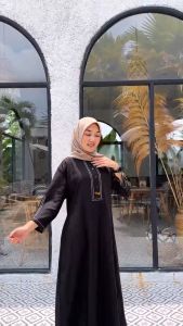 ARINA MIDI DRESS - FASHION WANITA MIDI DRESS BAHAN POLO LINEN PREMIUM