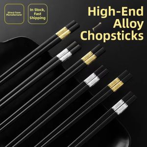 Luxury Commercial Alloy Chopsticks 10 Pairs