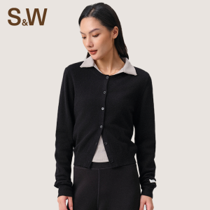 S&W | Áo Cardigan Len 100% Sợi Cổ Điển