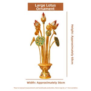 TAIMUJIA | Thai Lotus Wooden Carved Decorative Figurine