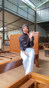 Furniture Bed Dipan Ranjang Tempat Tidur Mewah Kayu Jati Minimalis