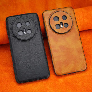 Huawei Mate70Pro Pure Color Leather Texture Phone Case Retro Business Style Anti-Fall High-End Feel Suitable for Men And Women Anti-Slip Shell