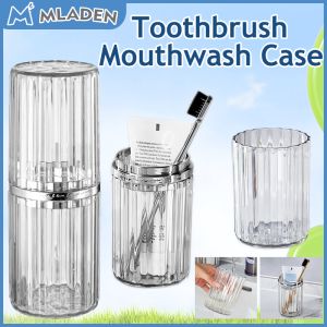 Toothbrush Acrylic Storage Box Mouthwash Case Toothbrush Cup Portable Toothbrush Travel Case
