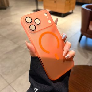 AO.HU | Matte Frosted Clear Case with Magnetic Adsorption for iPhone