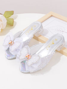 Princess Style Soft Bottom Elsa Girls Summer Slippers