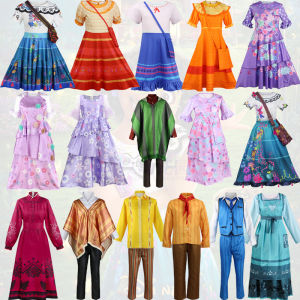 Magic Cos Full House Clothing Pepa Isabella Princess Dress Bruno Kids Cosplay Adult Suit Wig