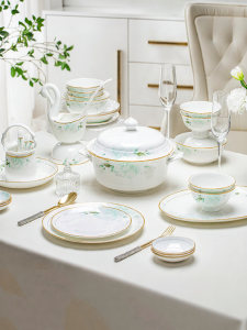 mornenjoy | Elegant Bone China Tableware Set