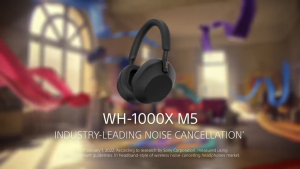 【1 Year Warranty】True ANC Sony Headphones WH-1000XM5 Noise Canceling Bluetooth Headphones with Built-in Microphone For Phone/PC Computer Gaming Headset Musicplayer