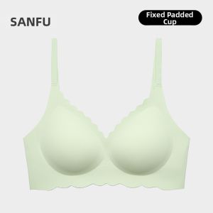 SANFU | Gathering Soft Support Underwire-Free Bras