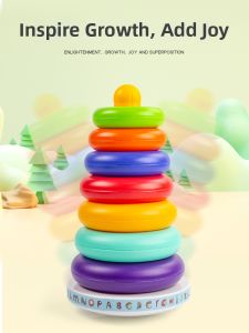 colorlion | Educational Rainbow Stacking Rings Toy 0-1 Year