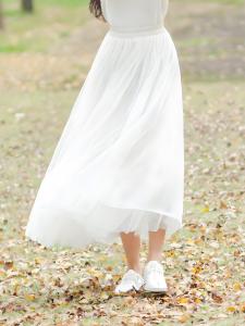 Summer High Waist Mesh Half-length Long Skirt Lightweight Premium Fabric Slimming Fresh Fairy Gown Promotional Bestseller