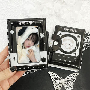 Cute Black Music Kitten Photocard Album K-POP 3~3.5 In Photo Card Binder Card Book Suitable for Idol Photo Polaroid Photo