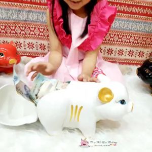 Heo đất tiết kiệm gốm sứ heo tài lộc size 1