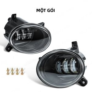 1 Cặp Đèn Sương Mù LED DRL Cho Audi A1 A4 A5 A6 Passat CC - Đèn Sương Mù Đen Phụ Tùng Ô Tô Tương Thích Với Các Mẫu Xe 2008-2014