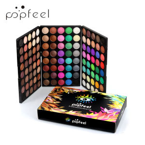 POPFEEL 120-Color 3-in-1 Eyeshadow Palette - Professional Multi-Color Eyeshadow Collection with Matte and Shimmer Shades.