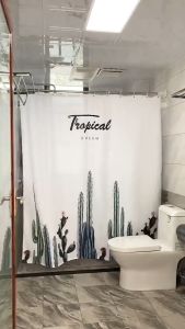 LUCKY KITCHEN HOME Extendable Telescopic Rods Shower Curtain Poles 100 to 200cm