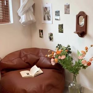 Vintage Wall Mirror with Shelf Solid Wood Aromatherapy Candlestick Holder Hanging Decor for Cafe Decorative Wall Rack