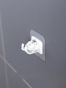 ตะขอยึดราวม่าน คลิปยึดราวม่าน ไม่ต้องเจาะผนัง สำหรับห้องครัว 1แพ้ค 2 ชิ้น 2pcs curtain rod holder