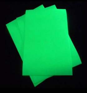 Glow in the dark sticker - Vvivid brand USA- adhesive -washable -waterproof -long lasting.