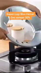 Alas Tatakan Kompor Gas & Cover Pelindung Aluminium Model Bulat