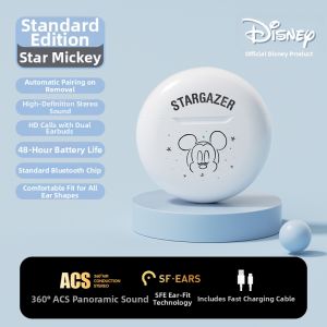 Disney | Noise Cancelling Long-lasting Comfortable Wireless Bluetooth Headphones