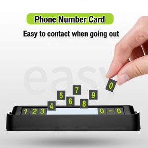 Seeko Car Temporary Parking Card Phone Number Card Plate Car Sticker Luminous Telephone Number