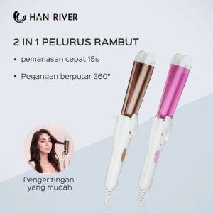HAN RIVER/ Catokan Rambut/34w pengeriting rambut catokan 2in1/pemanasan cepat 15s/ Hair Straightener Multifunction