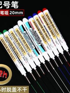 Long-Headed Oil-Based Waterproof Marking Pen for Glass Tile Woodwork Bathroom Renovation Multi-Purpose Fine Point Quick-Dry Pen
