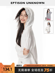 Áo Thun Dài Tay Rộng Rãi Cho Nữ Mùa Xuân Hè Mới Về EPTISON Áo Thun Cotton Polyester Thường Ngày Có Viền Ren