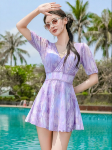 XTEP | New Modest Slimming Tummy Covering Swimsuit