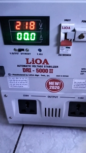 ổn áp lioa dri 5000va ( điện áp vào 90v--250v điện ra 220v 110v) dây đồng 100%