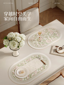 Tấm Trải Bàn PVC Sang Trọng Kiểu Pháp Chống Thấm Nước Chống Dầu Chống Nóng Dễ Lau Chùi Bảo Vệ Bề Mặt Bàn Ăn