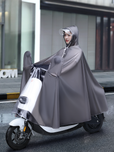 Áo Mưa Xe Máy Điện Dày Dặn Cho Nam Và Nữ Dài Toàn Thân Chống Mưa Cho Xe Điện Một Người Chuyên Dụng Cho Xe Máy