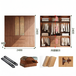 ENF Eco-friendly Antique Style Childrens Wardrobe