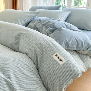 Miniso | Colorwoven Washed Cotton Bedding Set 100% Cotton