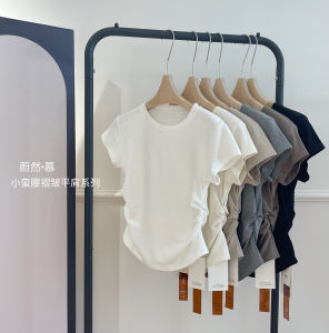 เสื้อยืดแขนสั้นทรงเข้ารูปสำหรับผู้หญิงในช่วงฤดูร้อนปี 2024 ทรงเข้ารูป ทรงเข้ารูป ทรงเข้ารูป เสื้อแขนสั้นทรงเข้ารูป เสื้อผ้าทำงาน