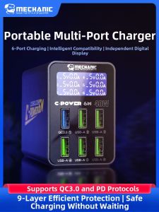MECHANIC | Compact Portable Multiple USB Charging Socket Rapid Smart Display