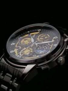 Đồng Hồ Nam Ba Mắt Đa Năng Dây Thép Không Gỉ Thời Trang Thể Thao Cho Nam Chống Nước WISHDOIT