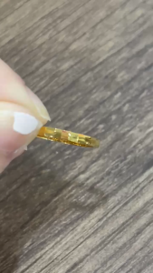 Poh Heng Jewellery 22K Faceted Freestyle Ring in Yellow Gold[Price By Weight]