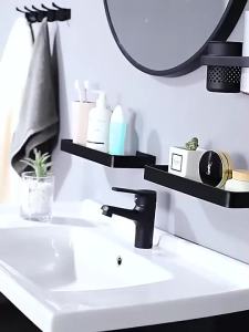 Wall-Mounted Bathroom Storage Rack For Cosmetics