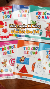 Sách Rèn luyện kỹ năng cầm bút cho trẻ 3 4 5 6 tuổi (Nhiều chủ đề) - Đinh Tị